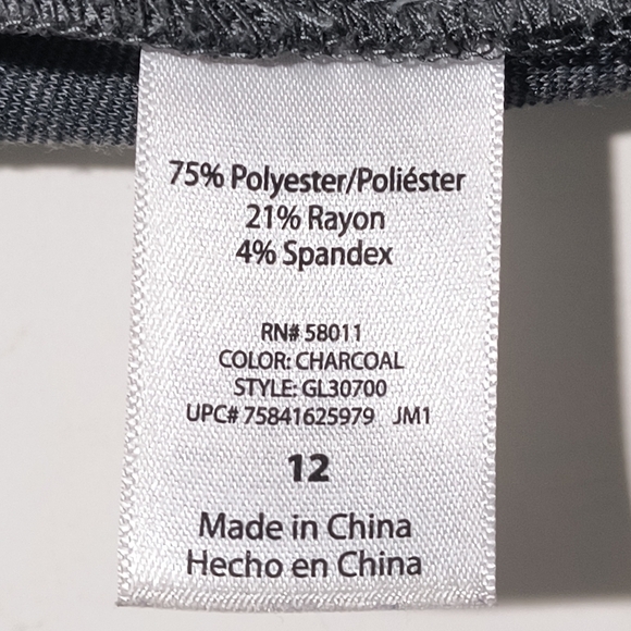 George Women's 12 Grey Pencil Skirt - Picture 7 of 7